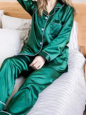 pyjama dames satijnen "mysterie van jade"