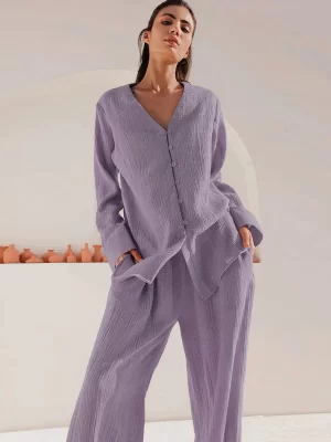 pyjama dames katoenen "moon echo"