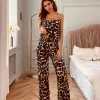 "luipaard" 2 delige pyjama